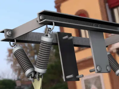 Electricity Poles Insulators 6 - Object  113 Low-poly 3D model