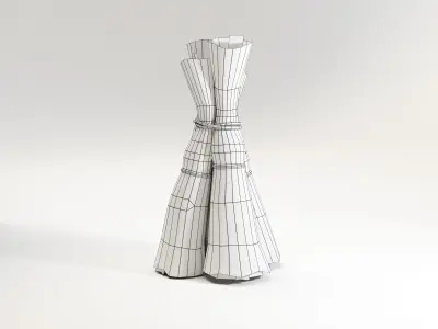 Sheaf of hay Low-poly 3D model