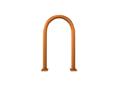 Hoop Rack v1 005 Low-poly 3D model