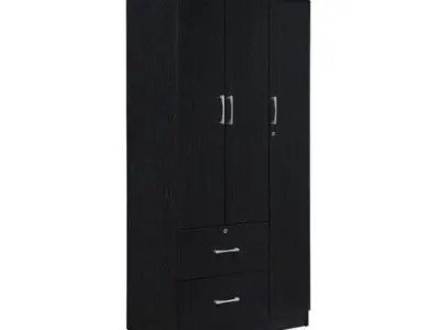 Black Blankenship Door Armoire 3D model