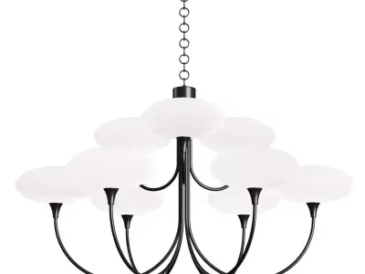 Chandelier SOLFEGGIO LARGE by Currey  Company 3D model