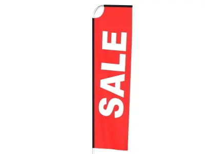 Flag Banner 06 3D model