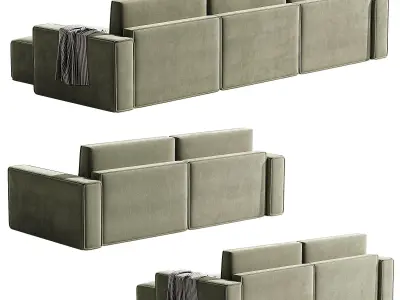 Ebi sofa 3 raund 3D model