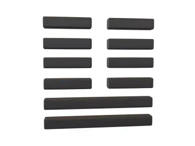 I Ching Hexagrams 19 lin v1 001 Low-poly 3D model