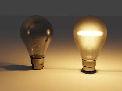 Light bulb 3D model 23