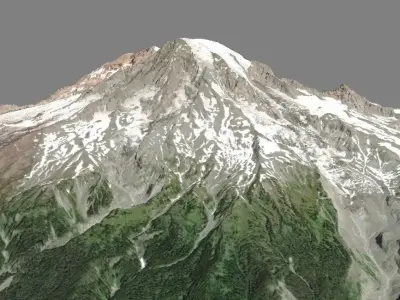Mount Rainier 3d model 3D model