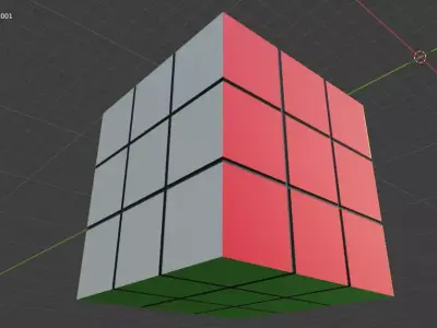 Rubic Free low-poly 3D model