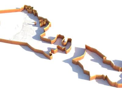 RAS AL Khaimah UAE 3D model