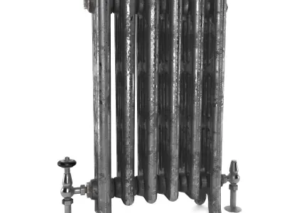 Neo-classic cast iron radiator heater 3D model