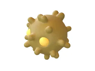 Virus Character v1 005 Low-poly 3D model