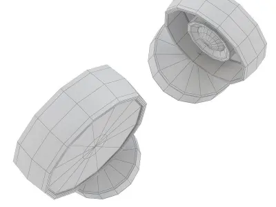 Myco K two rimmed lids 3D model