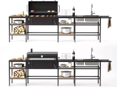 Barbecue 03 3D model