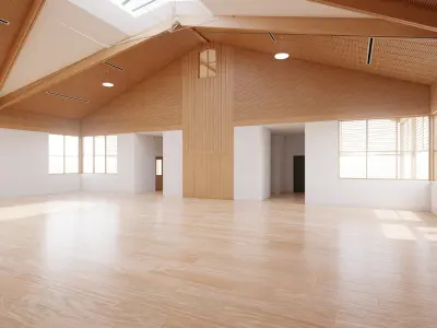 Art Museum Gallery Interior 43 Low-poly 3D model