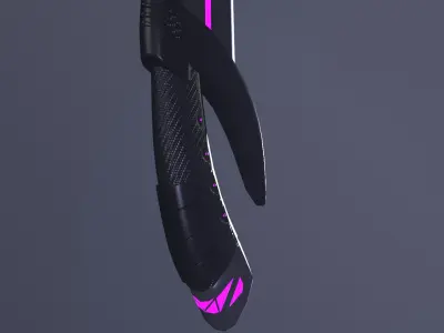 Futuristic Sci-Fi Sword - Game-Ready Low-poly 3D model