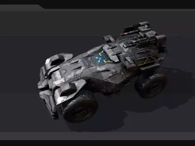 LAV - MX4 - Light Armored Vehicle Low-poly 3D model