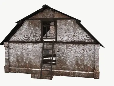 An Old House E Low-poly 3D model