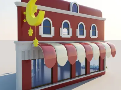 Arabian Shop casual asset 3D model