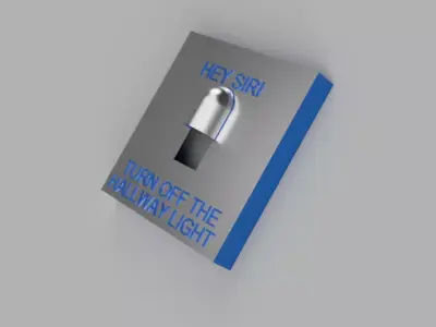 Uk Light switch cover Hallway 3D print model