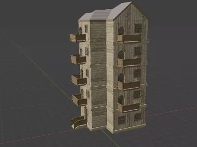 House Model 17 Low-poly 3D model