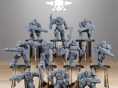 Orkaz Berserkers 3D print model