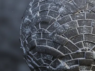 Snowy Pavement Texture