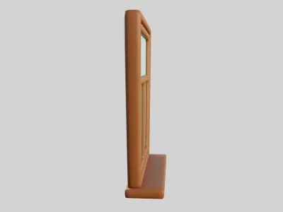 Cartoon Window 27b 3D model