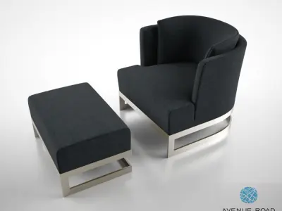 Avenue Road St John street armchair 3D model