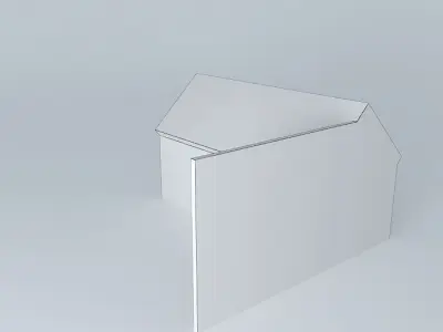 European Mid 20ct House Low-poly 3D model