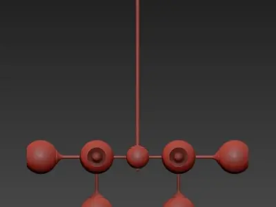 Bubble chandelier 3D model