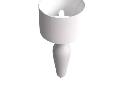 Contemporary Besame Floor Lamp in Cream Lacquer by Robert Kuo 3D model