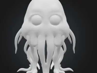 Squiggle the Slime Monster 3D print model
