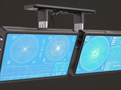 Sci Fi Monitors 3D model