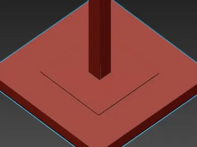 PROJECT floor lamp with shade 3D model