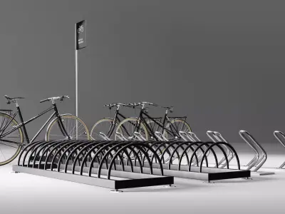 Bicycle Parking Set 1 3D model