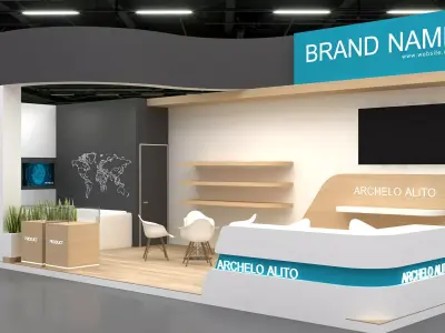 3d exhibition booth 3D model