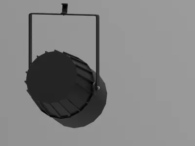  Studio ceiling lights Low-poly 3D model