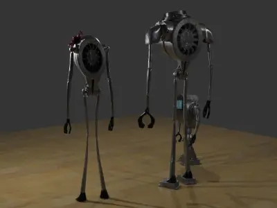 Robot Family 3D model