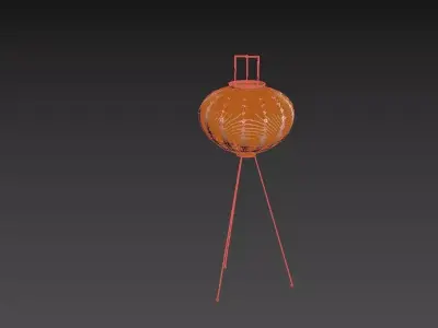 Floor Lamp Vitra Akari 10A 3D model