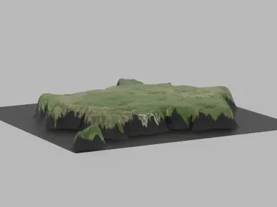 France Map Country Low-poly 3D model