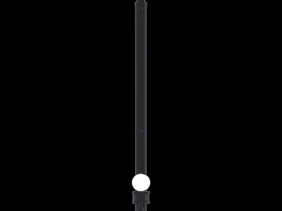  Ornate street light fixture urban design lighting for street Low-poly 3D model