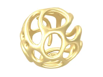 Abstract Sphere v12 001 Low-poly 3D model