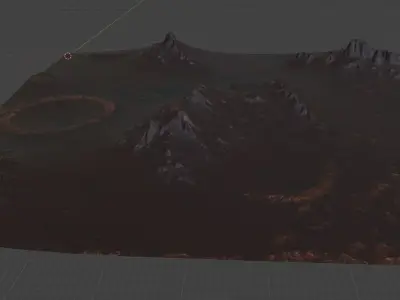 Mars Terrain 3D model