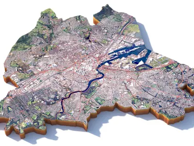 Belfast Northern Ireland UK 3D model