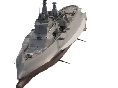 DUTCH NAVY STEALTH MULTIROLE DESTROYER 3D model