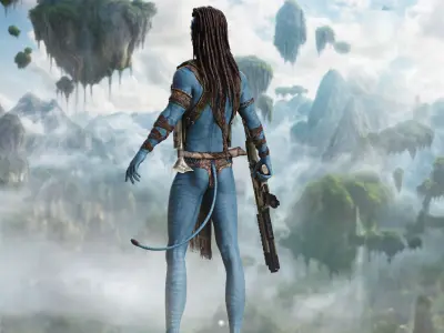 Jake Sully from  Avatar  Low-poly 3D model