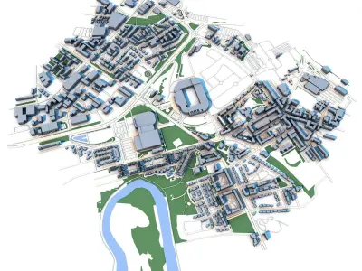 Glasgow City Scotland Celtic Park 3D model