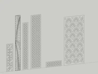 3D AND 2D PATTER JALI FILE 3D model