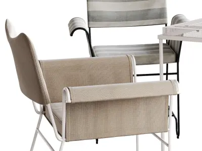 Tropique Dining Set by GUBI 3D model