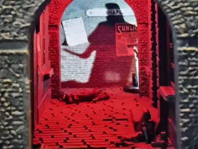 Jack the Ripper Book Nook 3D print model