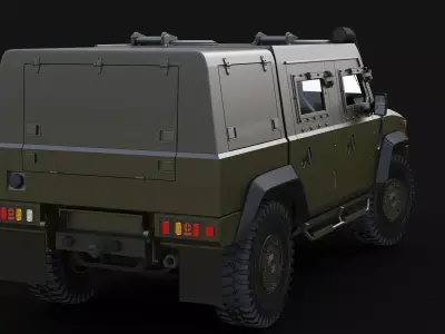 LMV Long Armored 3D model